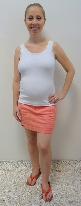Těhotenské oblečení - těhotenská sukně s tílkem